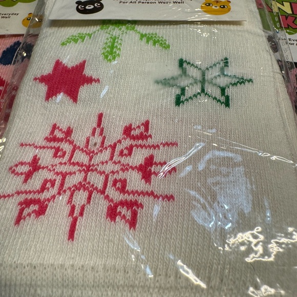 Legwarmers infants & toddlers set of 3 NIP snowflake animal print chick hearts - Picture 2 of 4